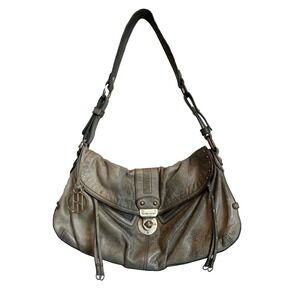 Hayden Harnett Y2K Shoulder Bag Purse Green Leather Hobo Handbag